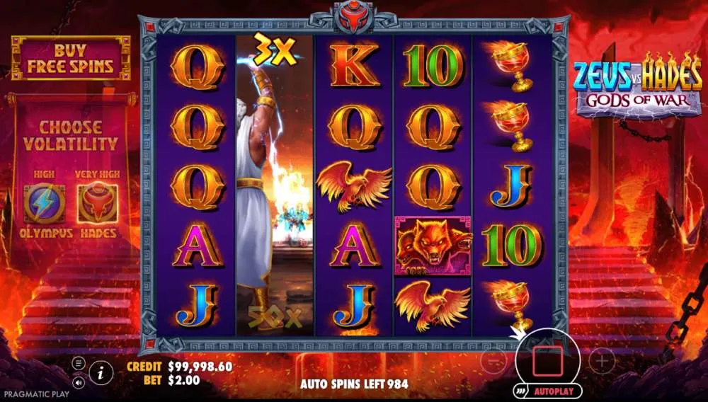 Zeus vs Hades en version mobile Zeus vs Hades en version mobile